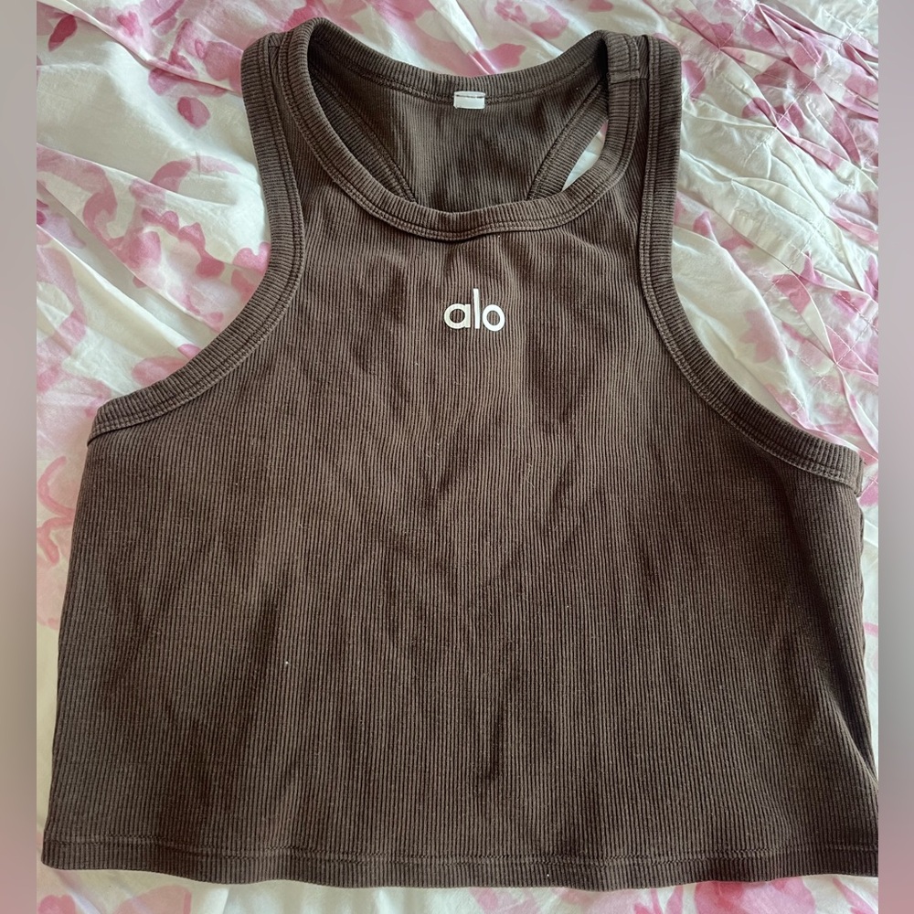 ALO Yoga Brown Tank Top